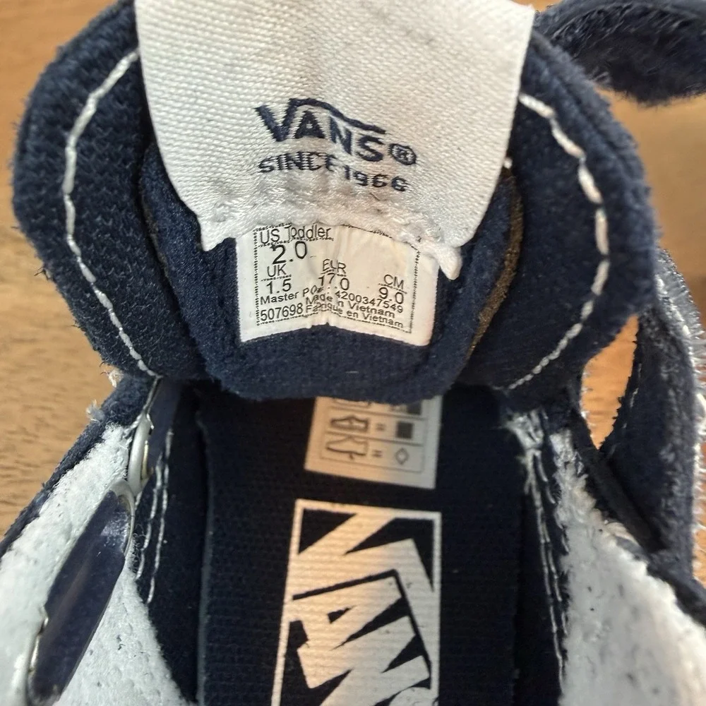 New Infant Baby Little Kids Vans Old Skool Sk8-Mid Reissue Sneakers Shoes‎ Sz 2